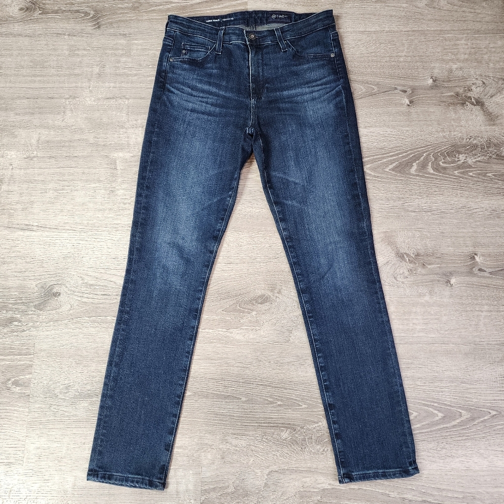 AG Adriano Goldschmied Prima Ankle Dark Wash Denim Cigarette Ankle Jean 27 R - Picture 12 of 12